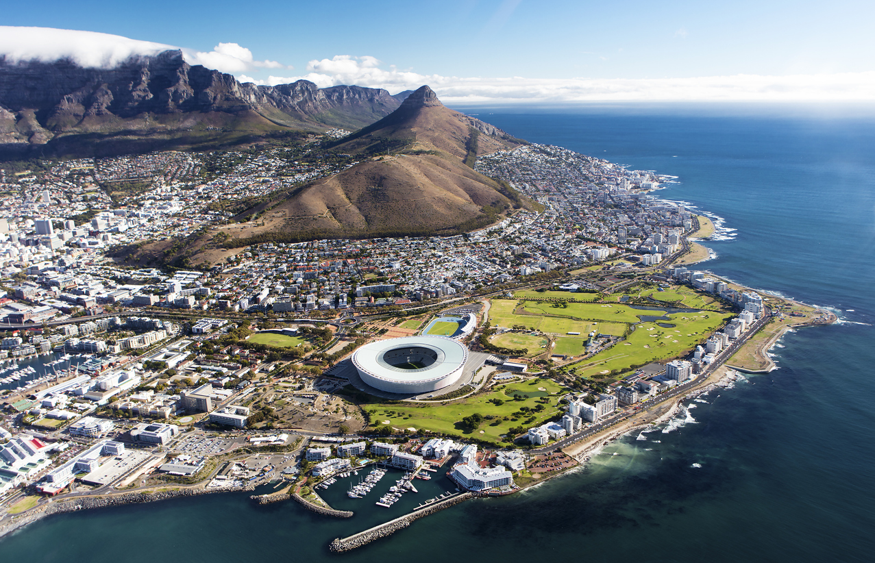 países que falam inglês: Cidade do Cabo, África do Sul