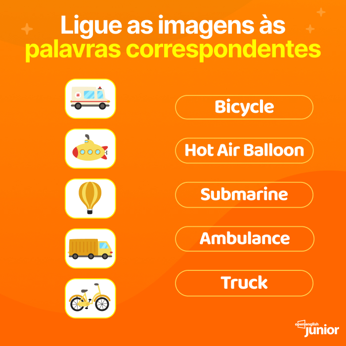 Aula de Inglês - MEANS OF TRANSPORTATION [meios de transporte